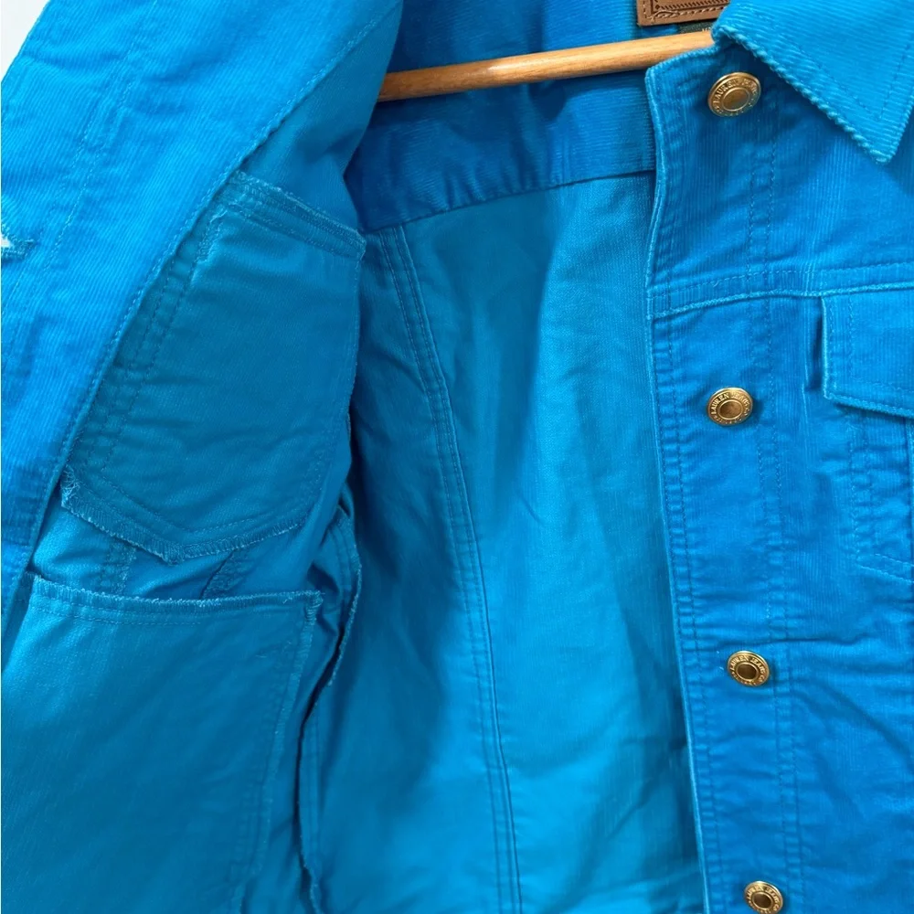 Ralph Lauren Bright Blue Corduroy Jacket Size Small - Picture 6 of 9